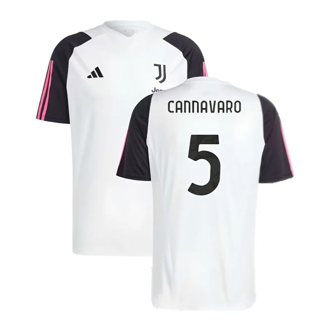 2023-2024 Juventus Training Shirt (White) (CANNAVARO 5)