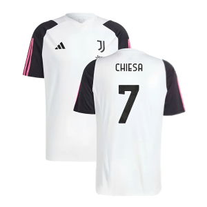 2023-2024 Juventus Training Shirt (White) (CHIESA 7)