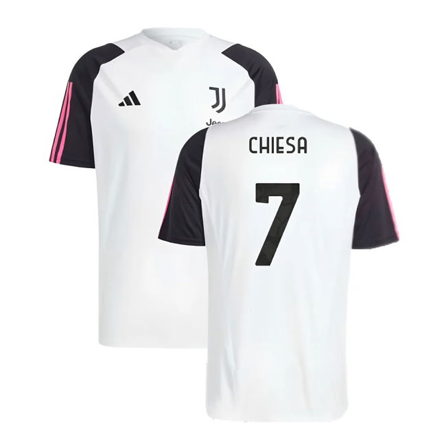 2023-2024 Juventus Training Shirt (White) (CHIESA 7)