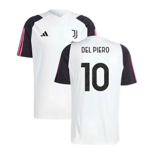 2023-2024 Juventus Training Shirt (White) (DEL PIERO 10)