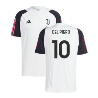 2023-2024 Juventus Training Shirt (White) (DEL PIERO 10)