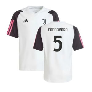2023-2024 Juventus Training Shirt (White) - Kids (CANNAVARO 5)