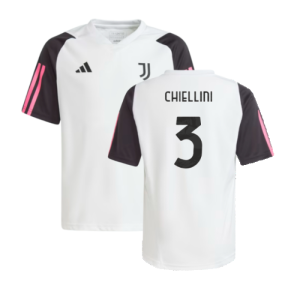 2023-2024 Juventus Training Shirt (White) - Kids (CHIELLINI 3)