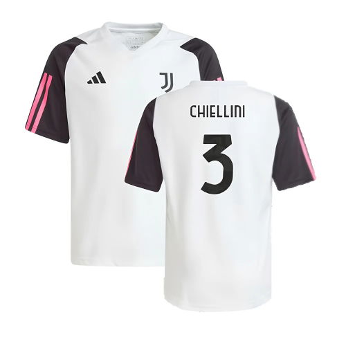 2023-2024 Juventus Training Shirt (White) - Kids (CHIELLINI 3)