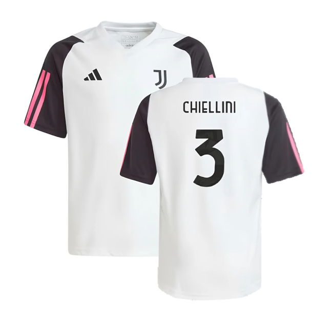 2023-2024 Juventus Training Shirt (White) - Kids (CHIELLINI 3)