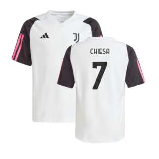 2023-2024 Juventus Training Shirt (White) - Kids (CHIESA 7)