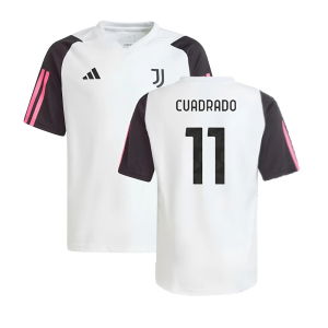 2023-2024 Juventus Training Shirt (White) - Kids (CUADRADO 11)