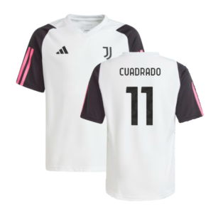 2023-2024 Juventus Training Shirt (White) - Kids (CUADRADO 11)