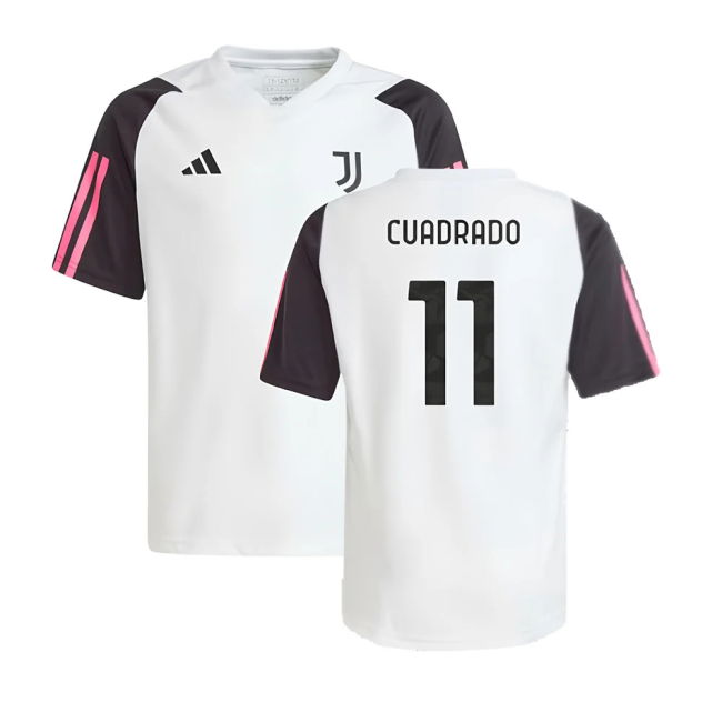 2023-2024 Juventus Training Shirt (White) - Kids (CUADRADO 11)