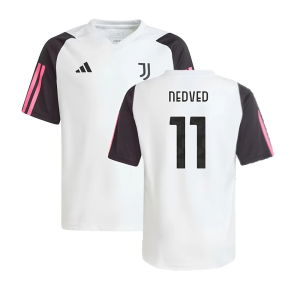 2023-2024 Juventus Training Shirt (White) - Kids (NEDVED 11)