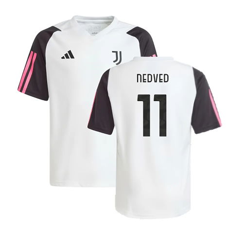 2023-2024 Juventus Training Shirt (White) - Kids (NEDVED 11)