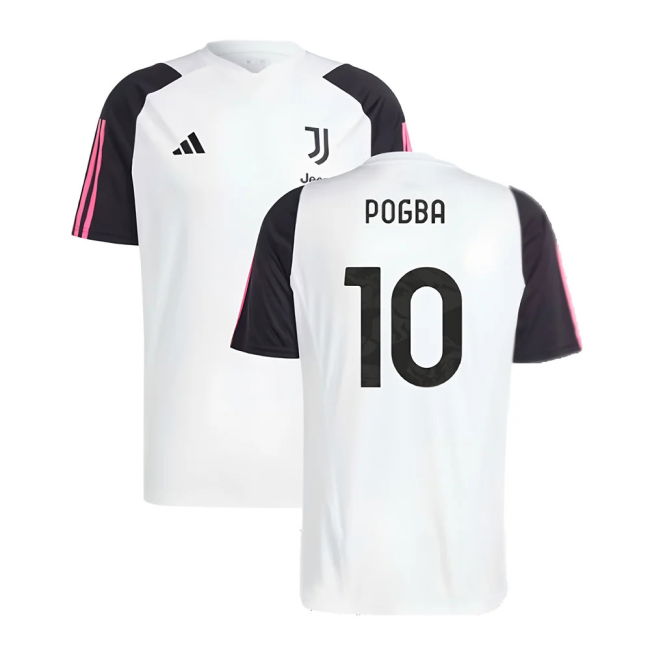 2023-2024 Juventus Training Shirt (White) (POGBA 10)