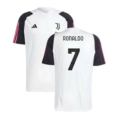 2023-2024 Juventus Training Shirt (White) (RONALDO 7)