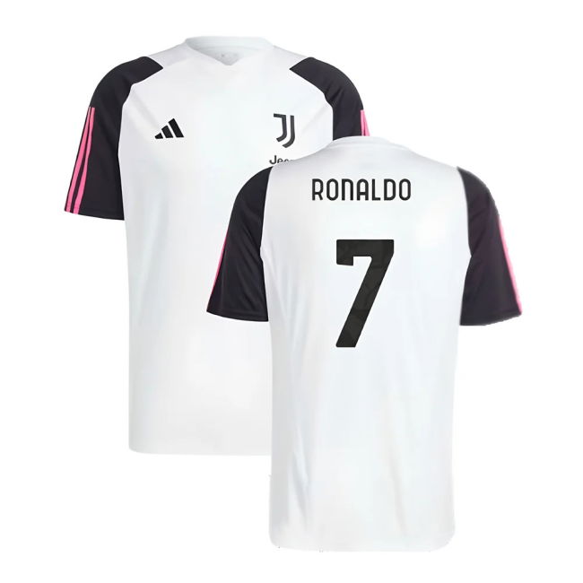 2023-2024 Juventus Training Shirt (White) (RONALDO 7)