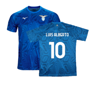 2023-2024 Lazio Pre-Match Jersey (Royal) (Luis Alberto 10)