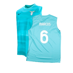2023-2024 Lazio Sleeveless Training Shirt (Azure) (Marcos 6)
