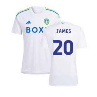 2023-2024 Leeds United Home Shirt (JAMES 20)