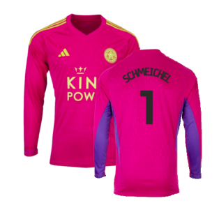 2023-2024 Leicester City Home Goalkeeper Shirt (Pink) (Schmeichel 1)