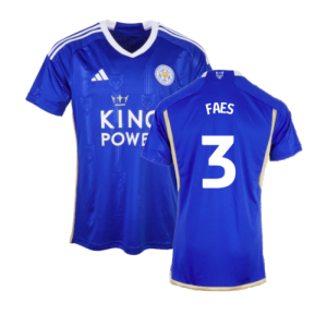 2023-2024 Leicester City Home Shirt (Faes 3)