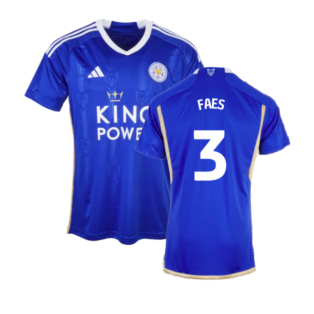 2023-2024 Leicester City Home Shirt (Faes 3)