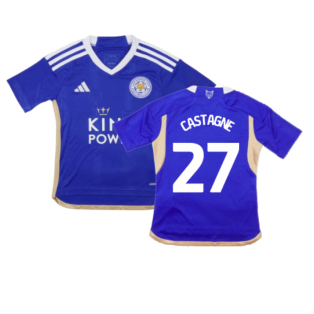 2023-2024 Leicester City Home Shirt (Kids) (Castagne 27)