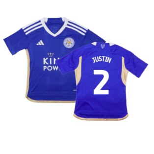 2023-2024 Leicester City Home Shirt (Kids) (Justin 2)
