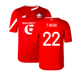 2023-2024 Lille Home Shirt (T Weah 22)