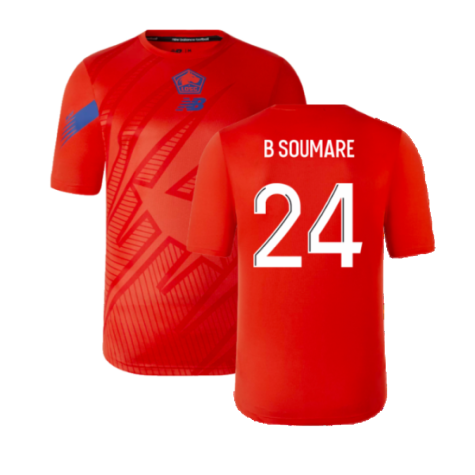 2023-2024 Lille LOSC Lightweight Tee (Red) (B Soumare 24)