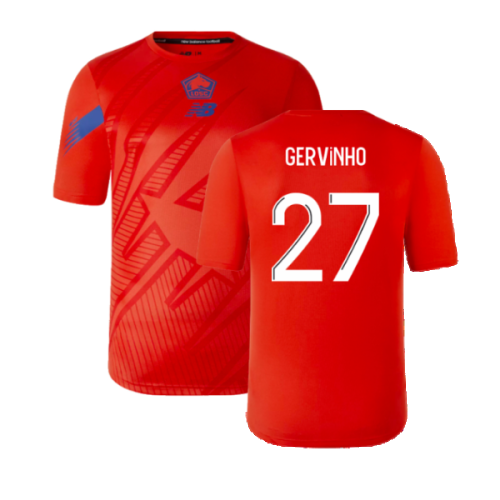 2023-2024 Lille LOSC Lightweight Tee (Red) (Gervinho 27)