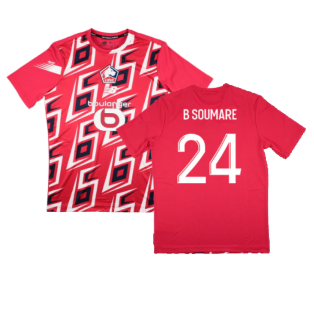 2023-2024 Lille LOSC Pre-Game Jersey (Home) (B Soumare 24)