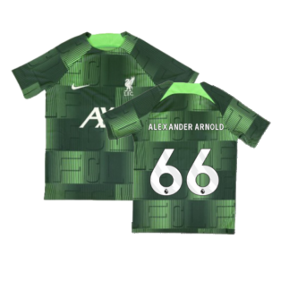 2023-2024 Liverpool Academy Pre-Match Shirt (Green) - Kids (Alexander Arnold 66)