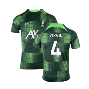 2023-2024 Liverpool Academy Pre-Match Training Shirt (Green) (Virgil 4)