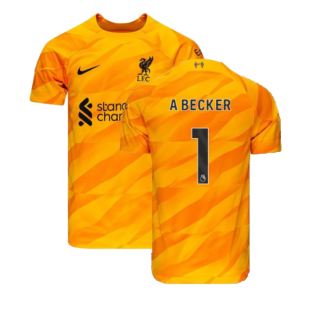 2023-2024 Liverpool Away Goalkeeper Shirt (Orange) (A Becker 1)