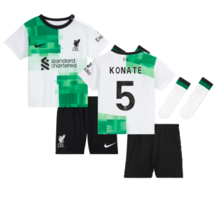 2023-2024 Liverpool Away Little Boys Mini Kit (Konate 5)