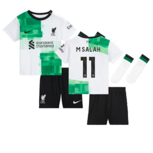 2023-2024 Liverpool Away Little Boys Mini Kit (M Salah 11)