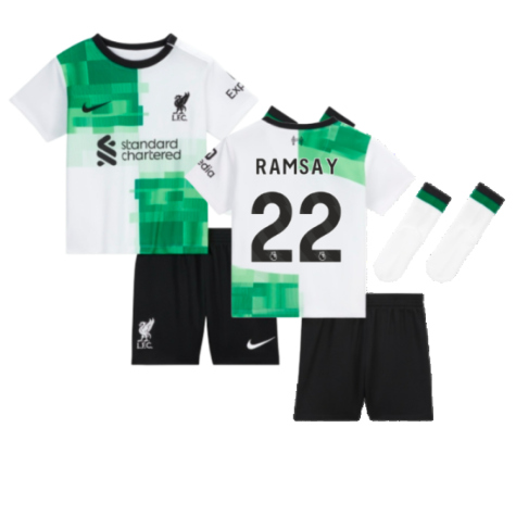 2023-2024 Liverpool Away Little Boys Mini Kit (Ramsay 22)