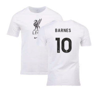2023-2024 Liverpool Crest Tee (White) (Barnes 10)