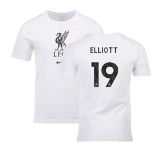 2023-2024 Liverpool Crest Tee (White) (Elliott 19)