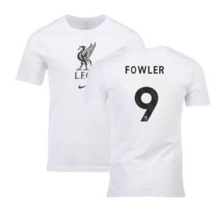2023-2024 Liverpool Crest Tee (White) (Fowler 9)
