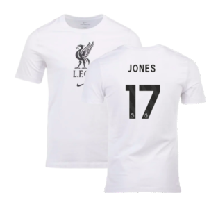 2023-2024 Liverpool Crest Tee (White) (Jones 17)