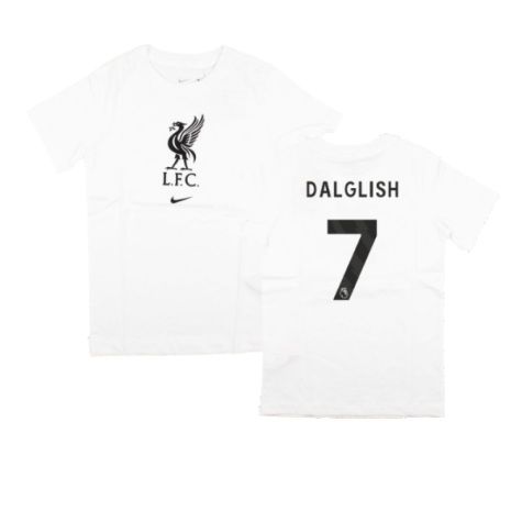 2023-2024 Liverpool Crest Tee (White) - Kids (Dalglish 7)