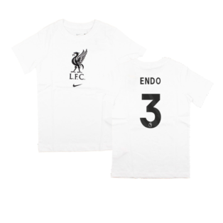 2023-2024 Liverpool Crest Tee (White) - Kids (Endo 3)