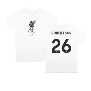 2023-2024 Liverpool Crest Tee (White) - Kids (Robertson 26)
