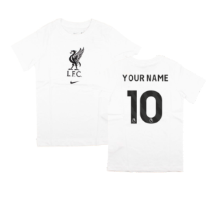 2023-2024 Liverpool Crest Tee (White) - Kids (Your Name)