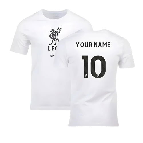 2023-2024 Liverpool Crest Tee (White) (Your Name)