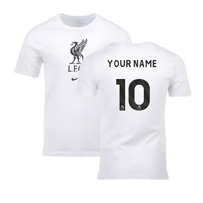 2023-2024 Liverpool Crest Tee (White) (Your Name)