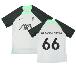 2023-2024 Liverpool Dri-Fit Strike Training Shirt (Grey) (Alexander Arnold 66)