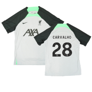 2023-2024 Liverpool Dri-Fit Strike Training Shirt (Grey) (Carvalho 28)