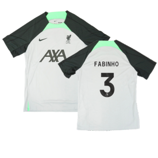 2023-2024 Liverpool Dri-Fit Strike Training Shirt (Grey) (Fabinho 3)