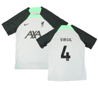 2023-2024 Liverpool Dri-Fit Strike Training Shirt (Grey) (Virgil 4)